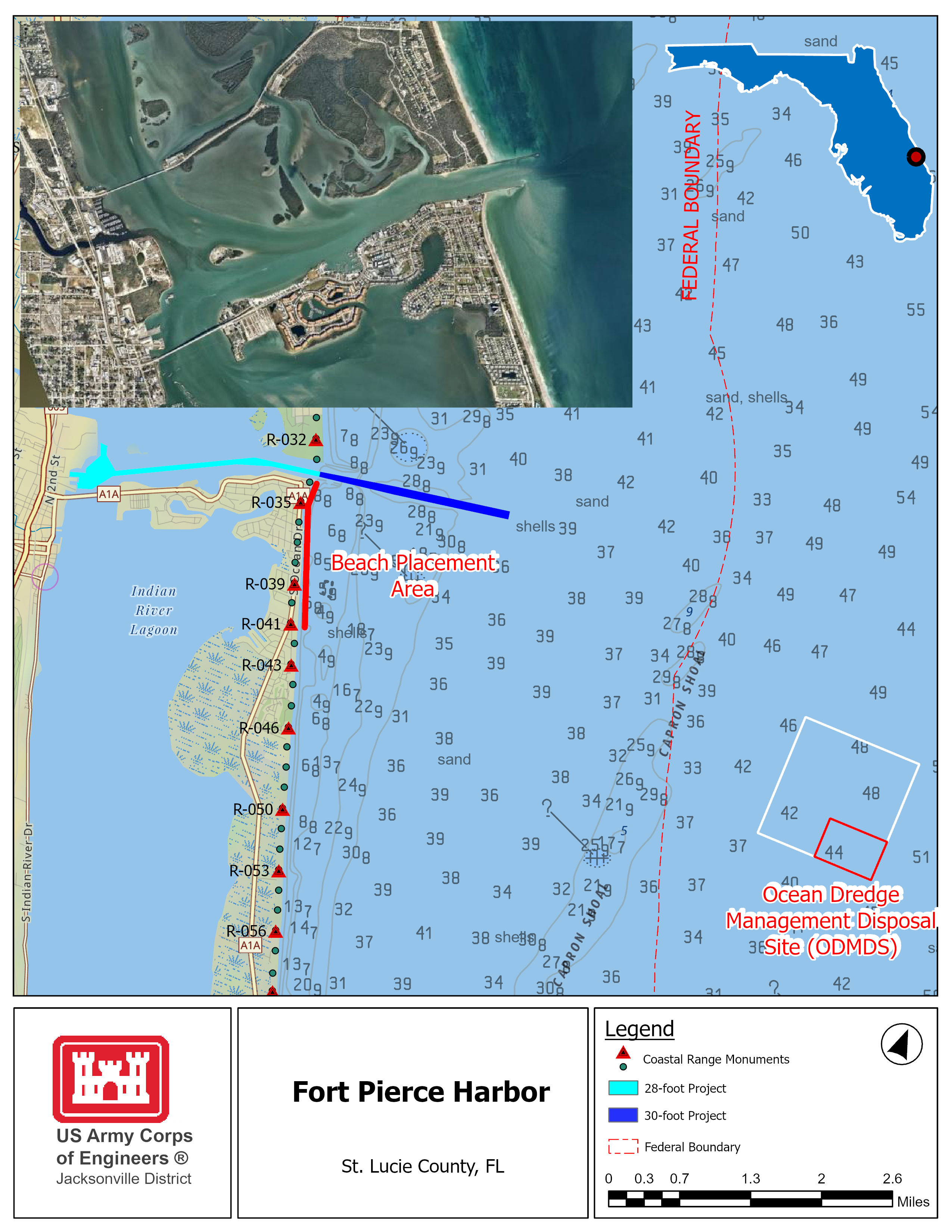 Fort Pierce Harbor Operations and Maintenance project map Fort Pierce Harbor Operations and Maintenance project map
